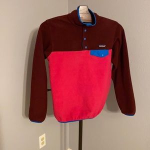 Patagonia M size pullover coat pink maroon